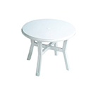 MESA JARDIN REDONDA BLANCA