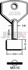 LLAVE EN BRUTO GORJA LATON