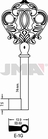 LLAVE EN BRUTO GORJA LATON