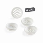 KIT 4 REJILLAS EMPOTRAR ABS BLANCO